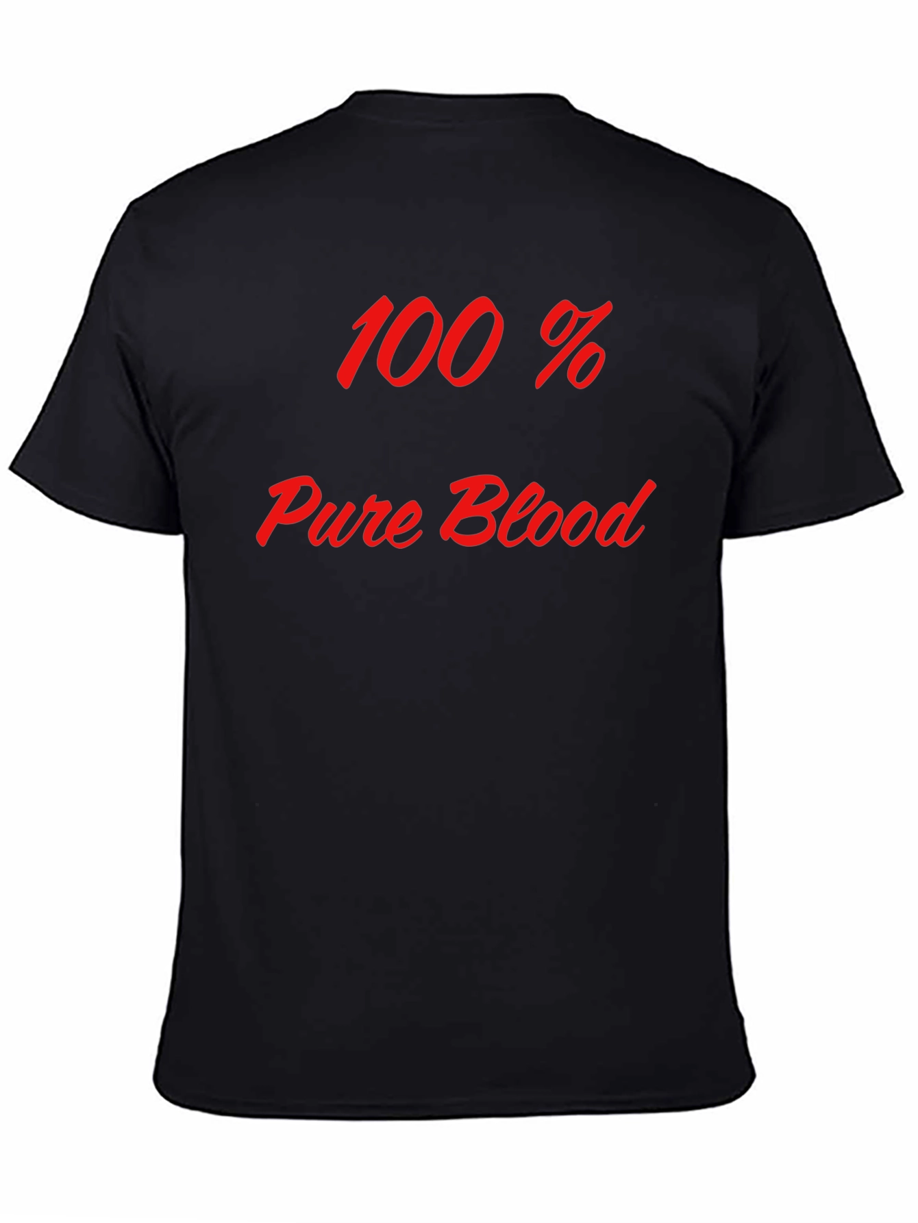 100% Pure Blood Graphic Tee - Bold Statement T-Shirt