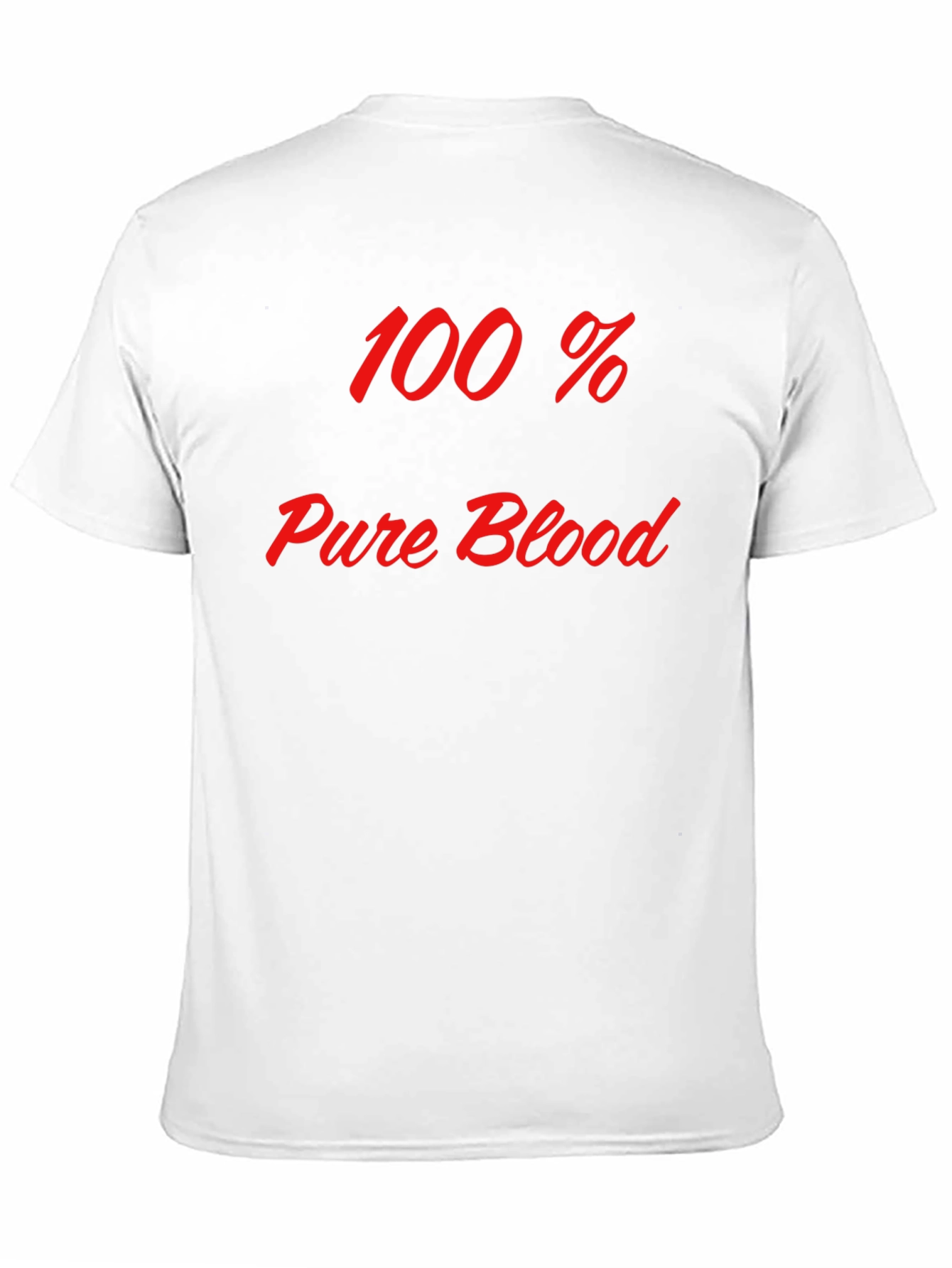 100% Pure Blood Graphic Tee - Bold Statement T-Shirt
