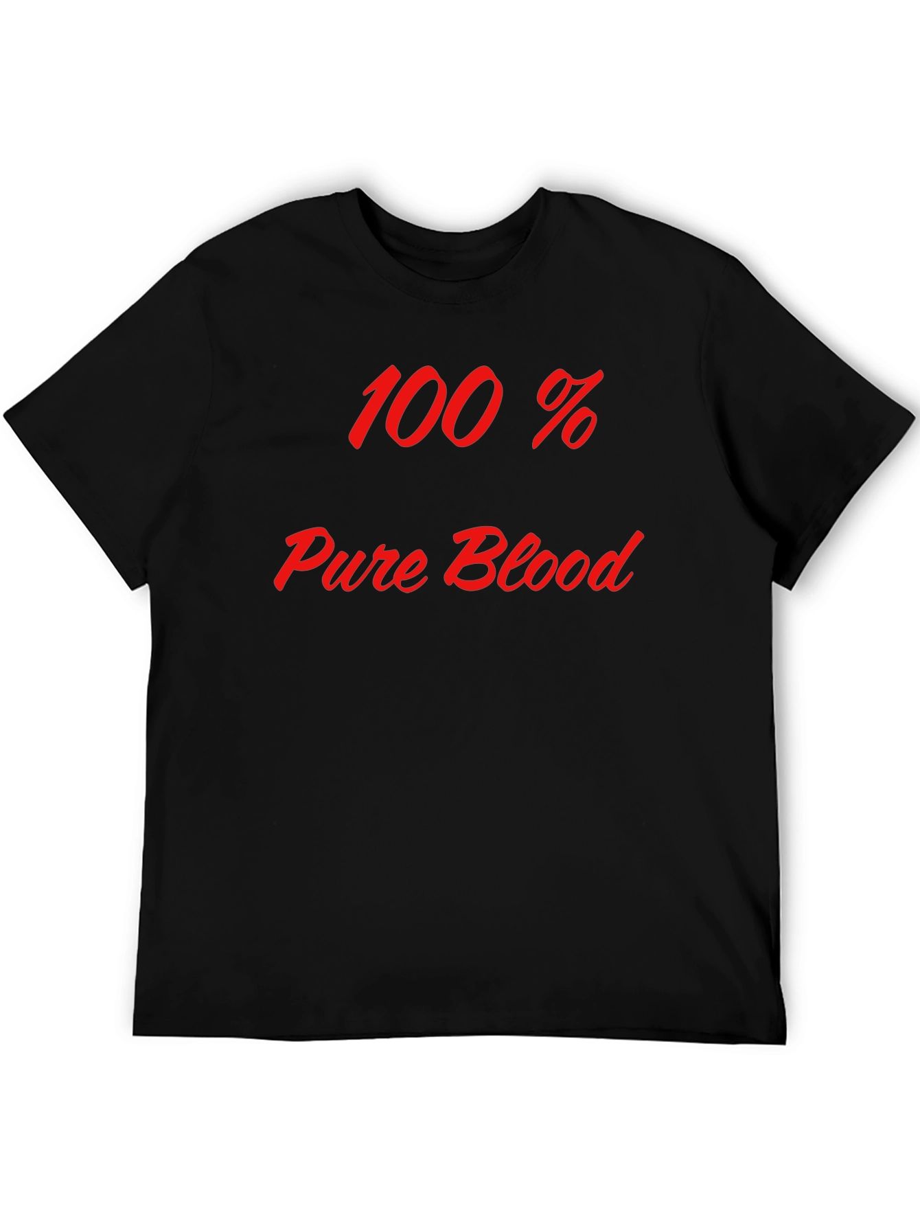 100% Pure Blood Graphic Tee - Bold Statement T-Shirt