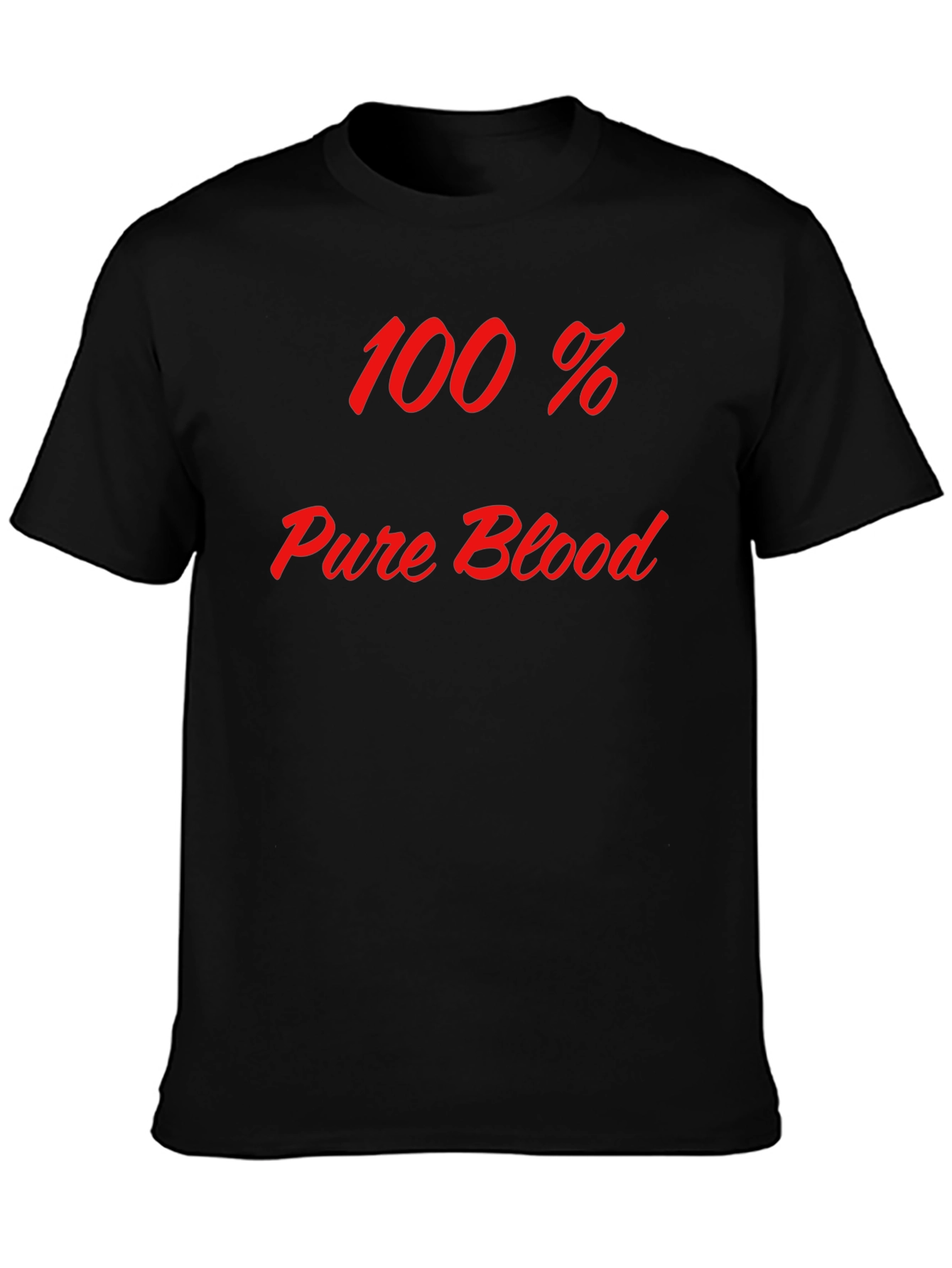 100% Pure Blood Graphic Tee - Bold Statement T-Shirt