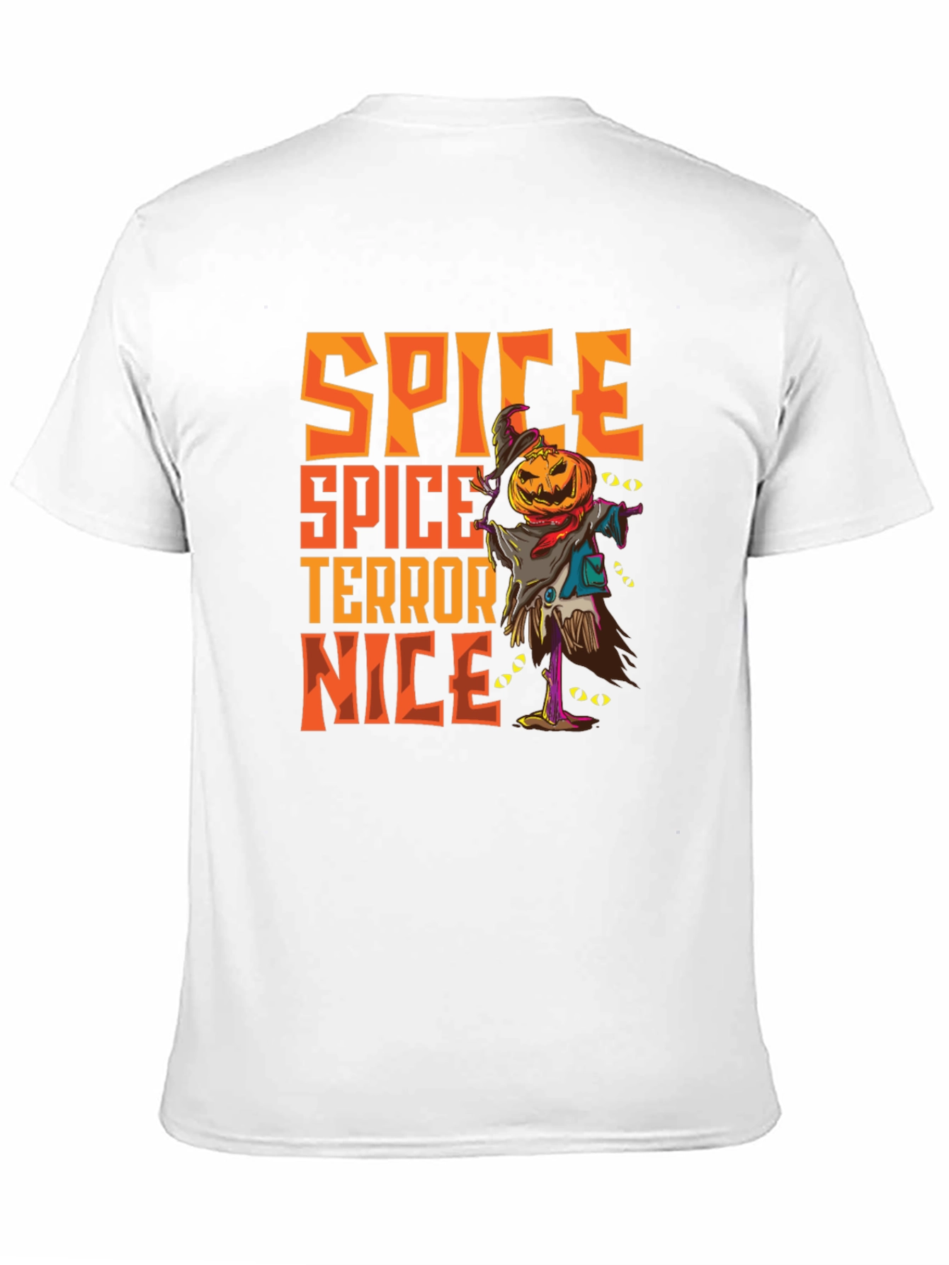 Spice Terror Nice Graphic T-Shirt - Halloween Scarecrow