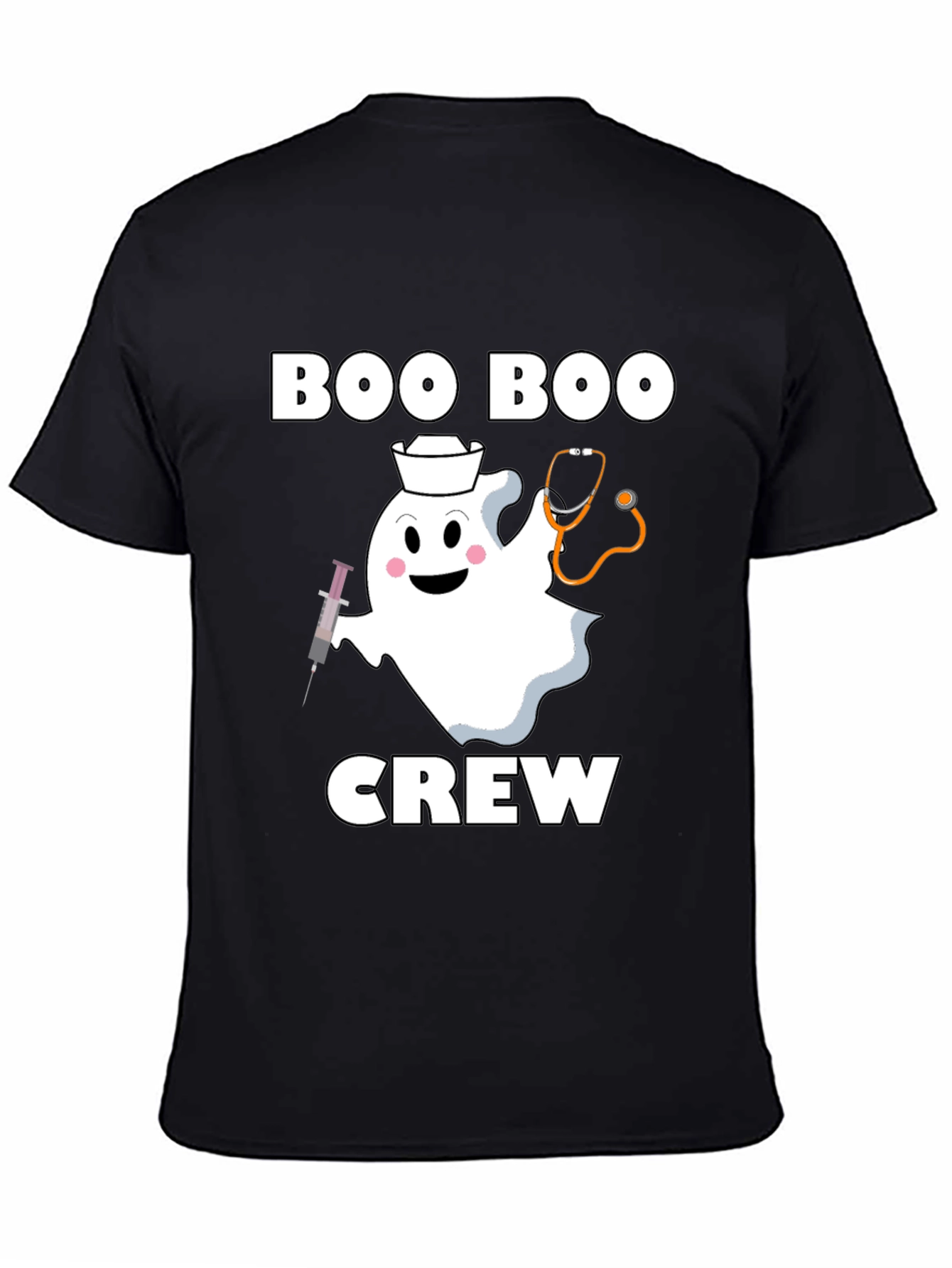 Boo Boo Crew Halloween Nurse Ghost T-Shirt