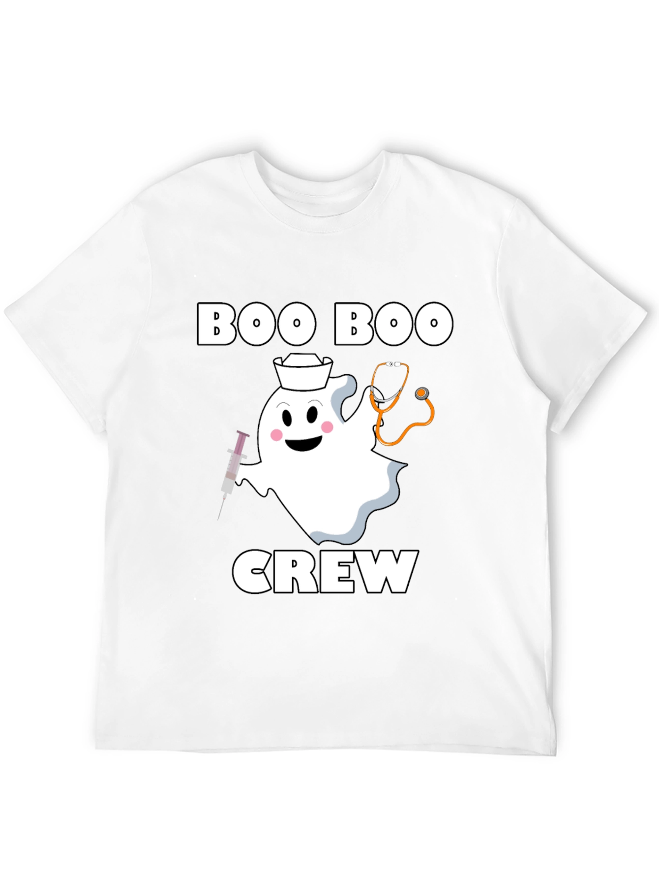 Boo Boo Crew Halloween Nurse Ghost T-Shirt