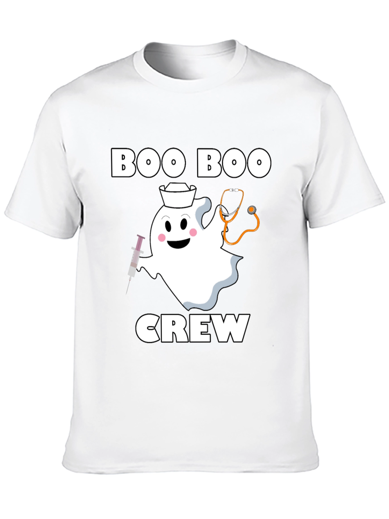 Boo Boo Crew Halloween Nurse Ghost T-Shirt