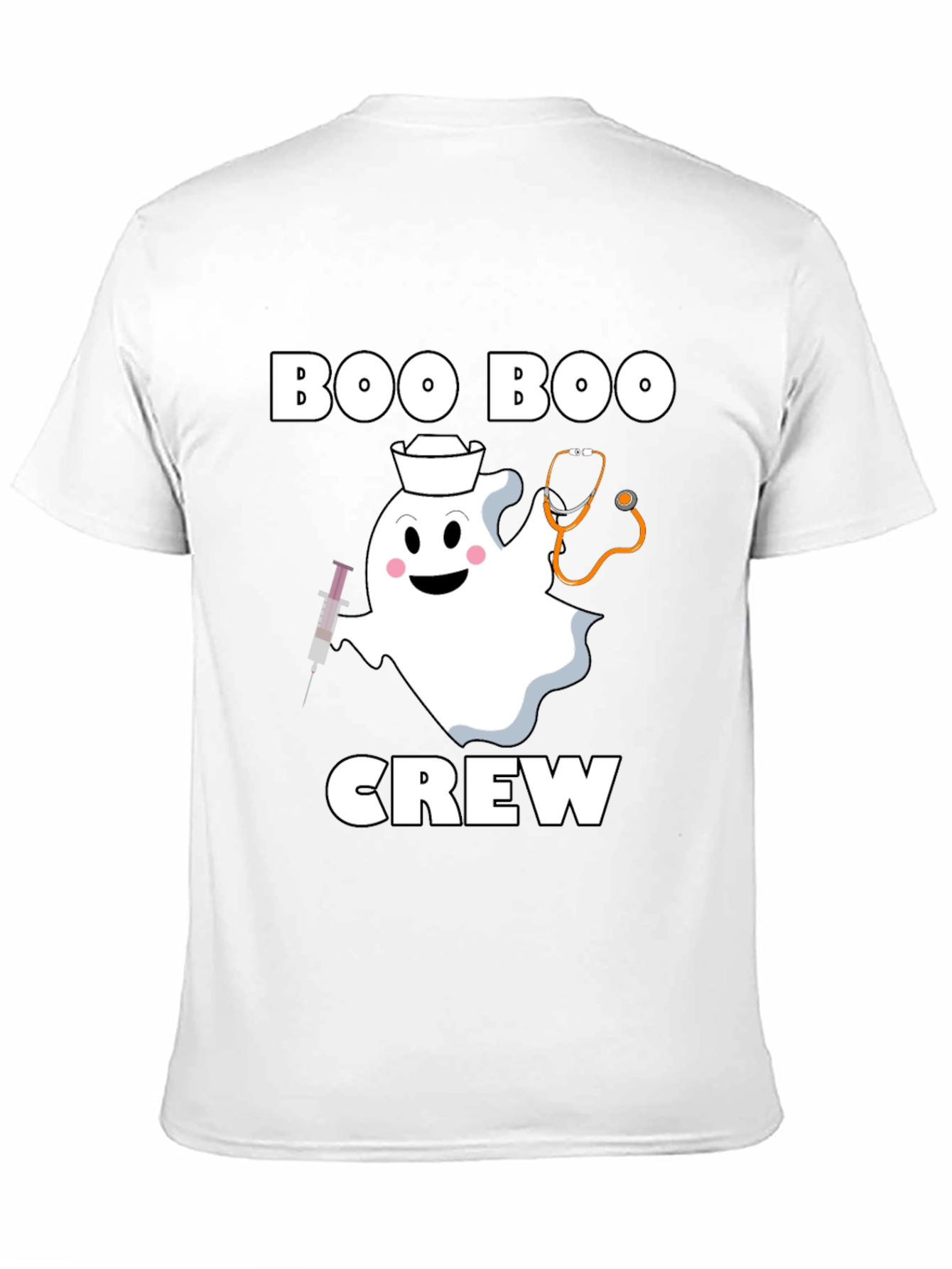 Boo Boo Crew Halloween Nurse Ghost T-Shirt