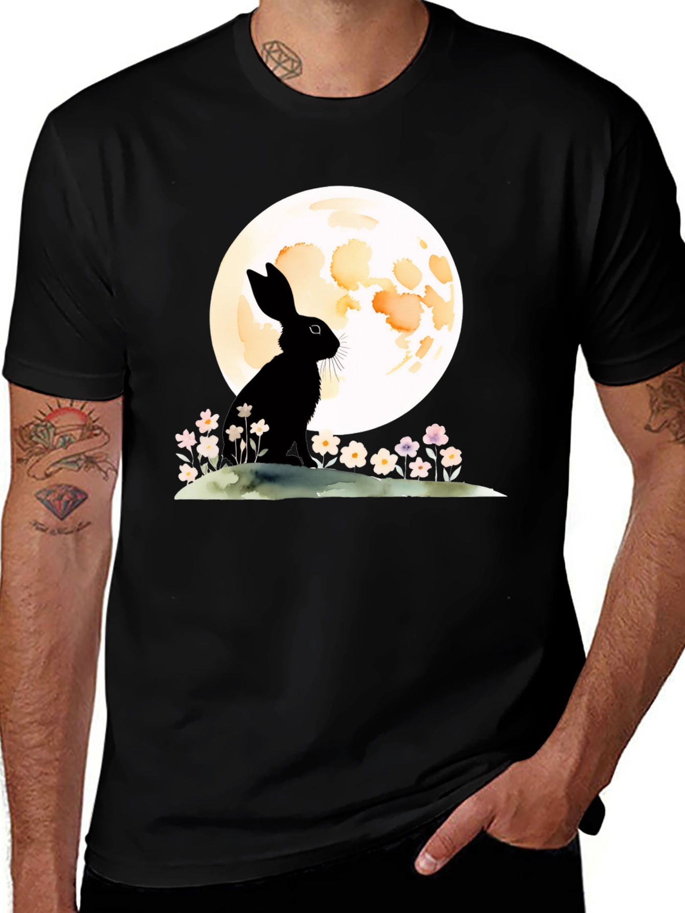 Rabbit & Moon Graphic Tee