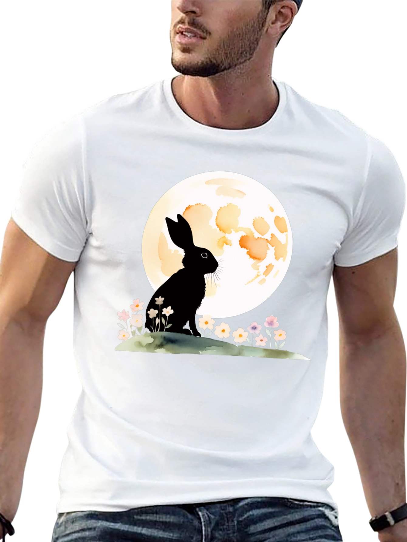 Rabbit & Moon Graphic Tee