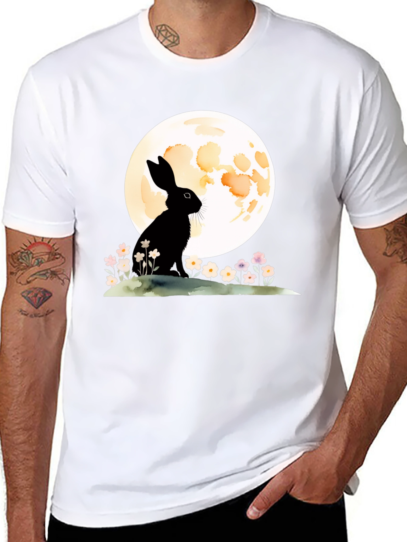 Rabbit & Moon Graphic Tee
