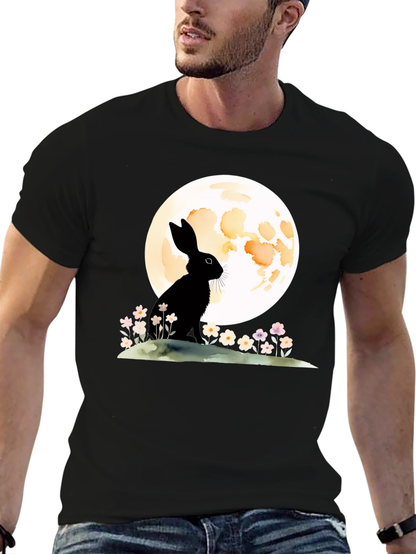 Rabbit & Moon Graphic Tee