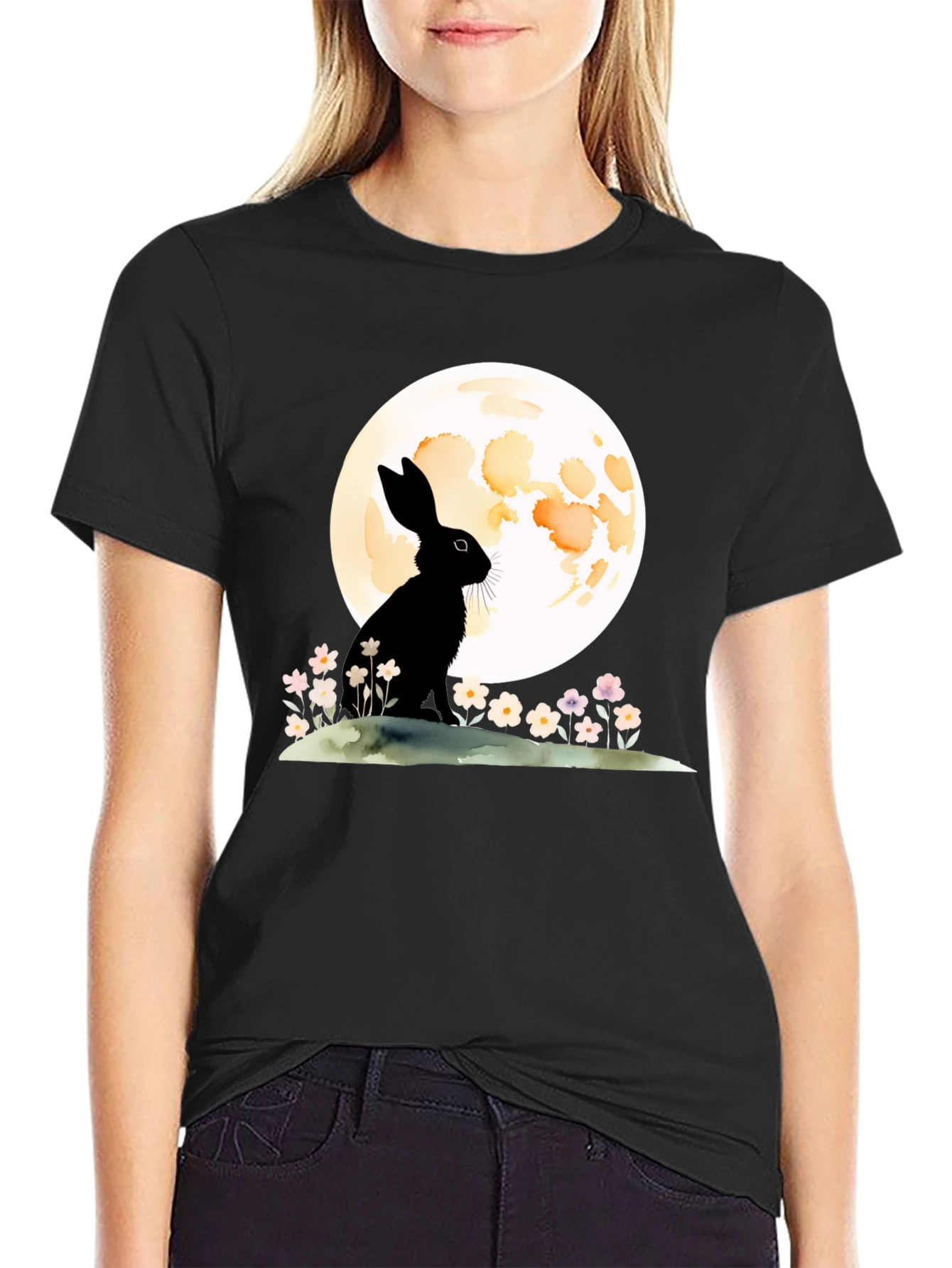 Rabbit & Moon Graphic Tee