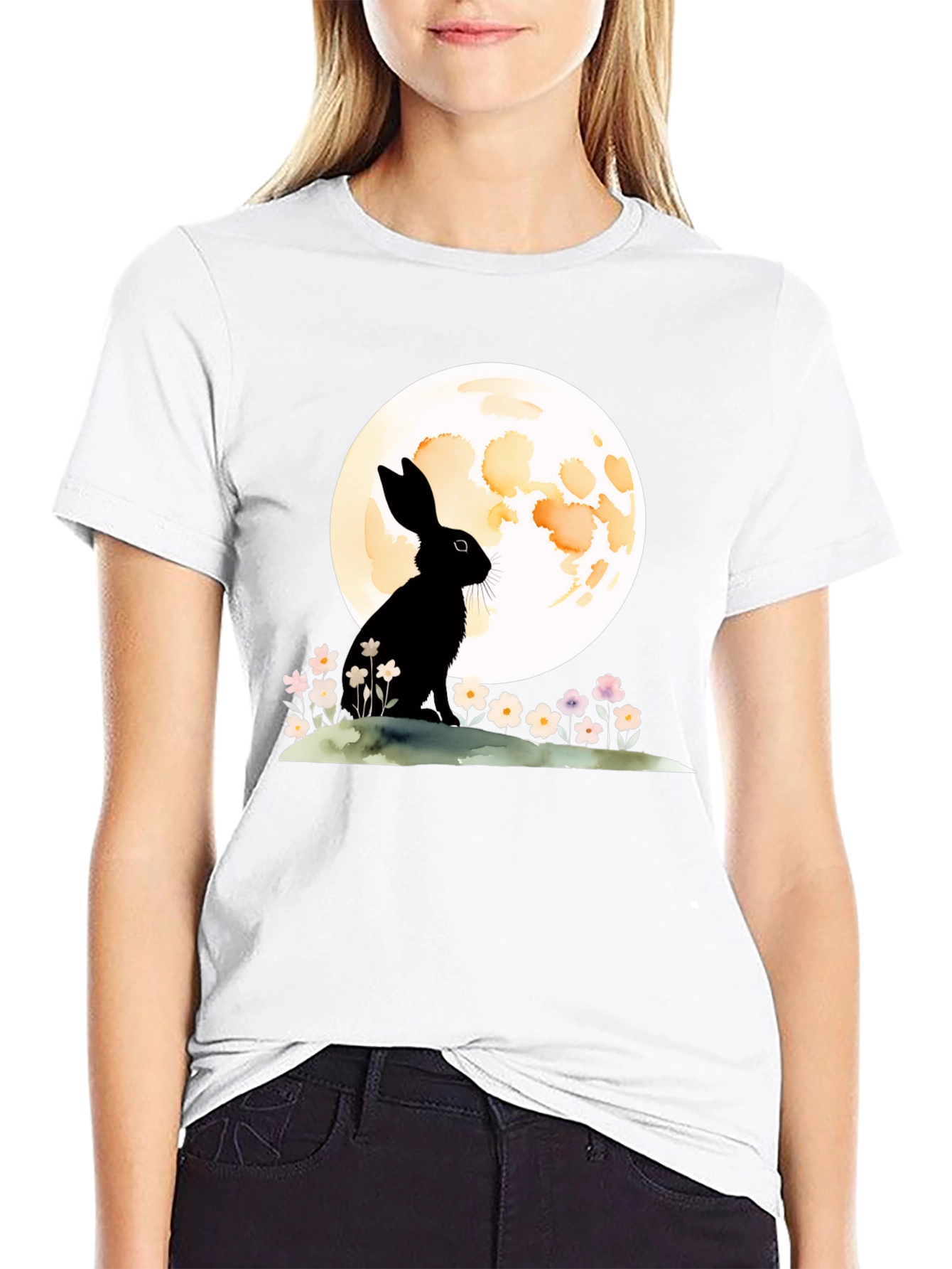 Rabbit & Moon Graphic Tee