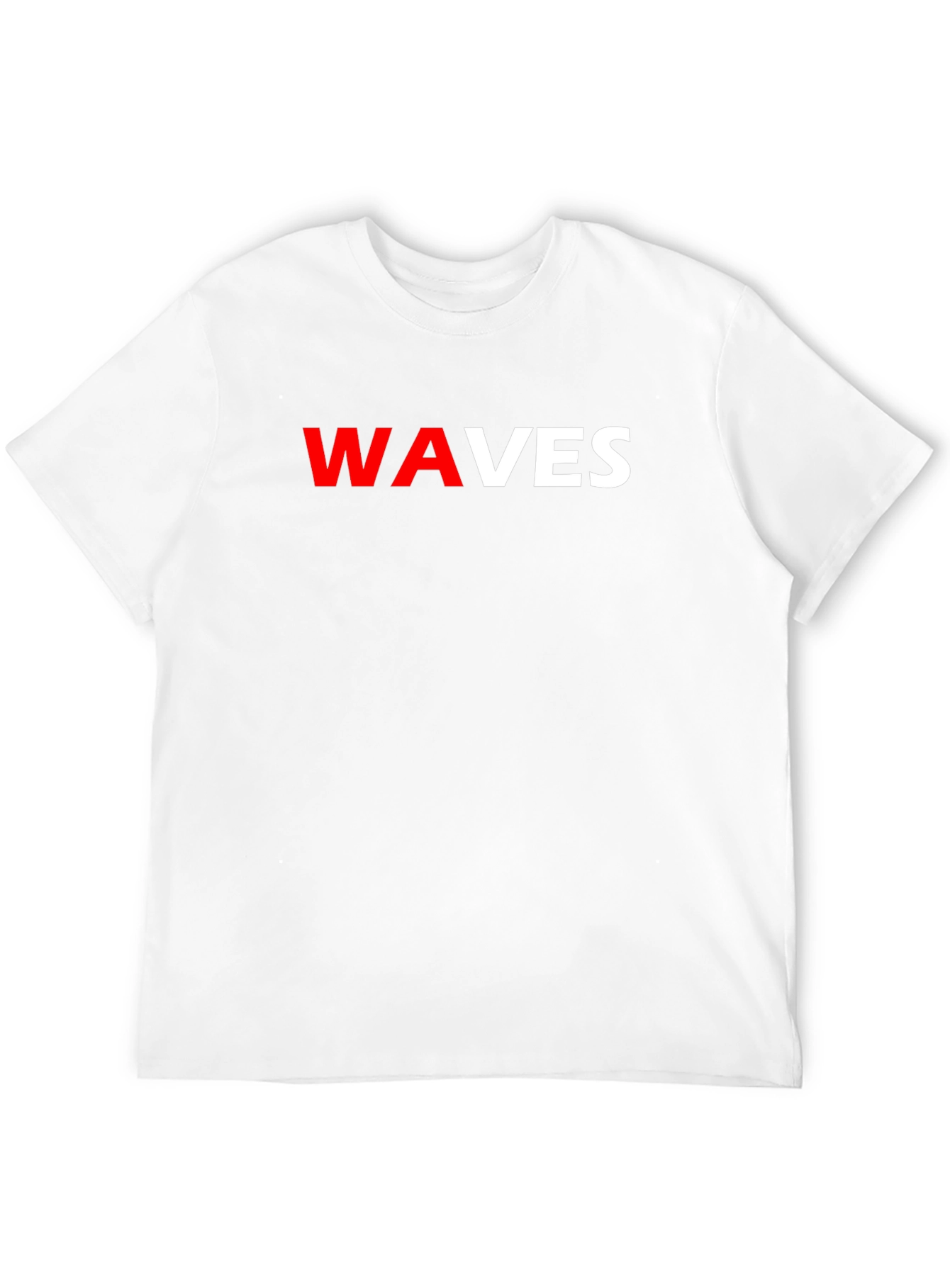 WAVES Graphic Tee - Stylish Black T-Shirt