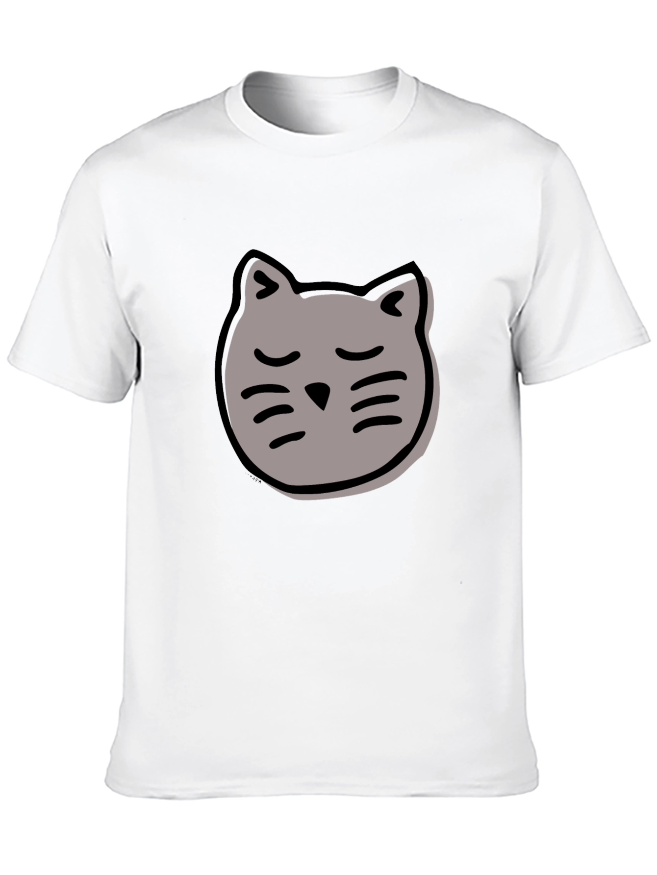 Cool Cat Graphic Tee - Black Cotton T-Shirt