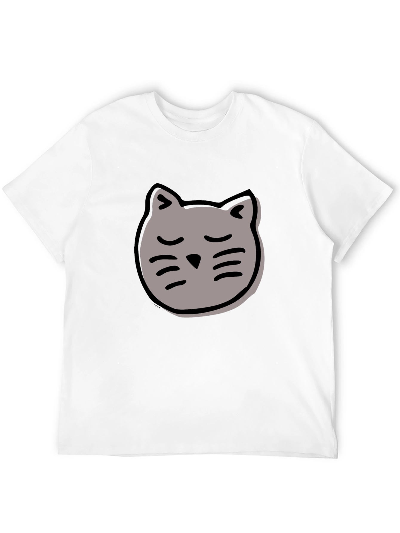 Cool Cat Graphic Tee - Black Cotton T-Shirt