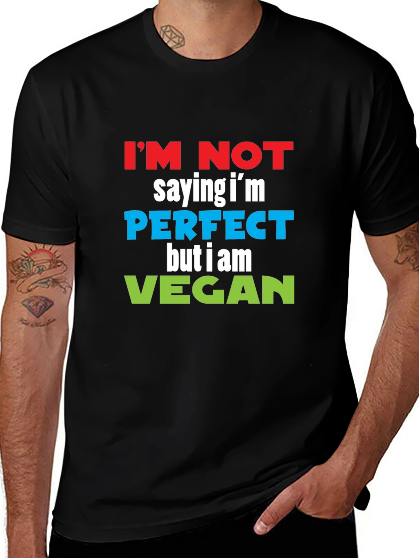 Vegan Slogan T-Shirt - Perfect But Vegan!