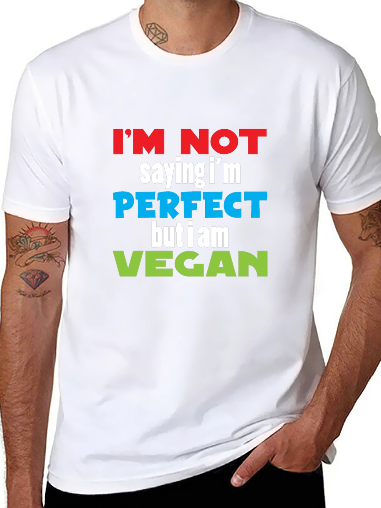 Vegan Slogan T-Shirt - Perfect But Vegan!