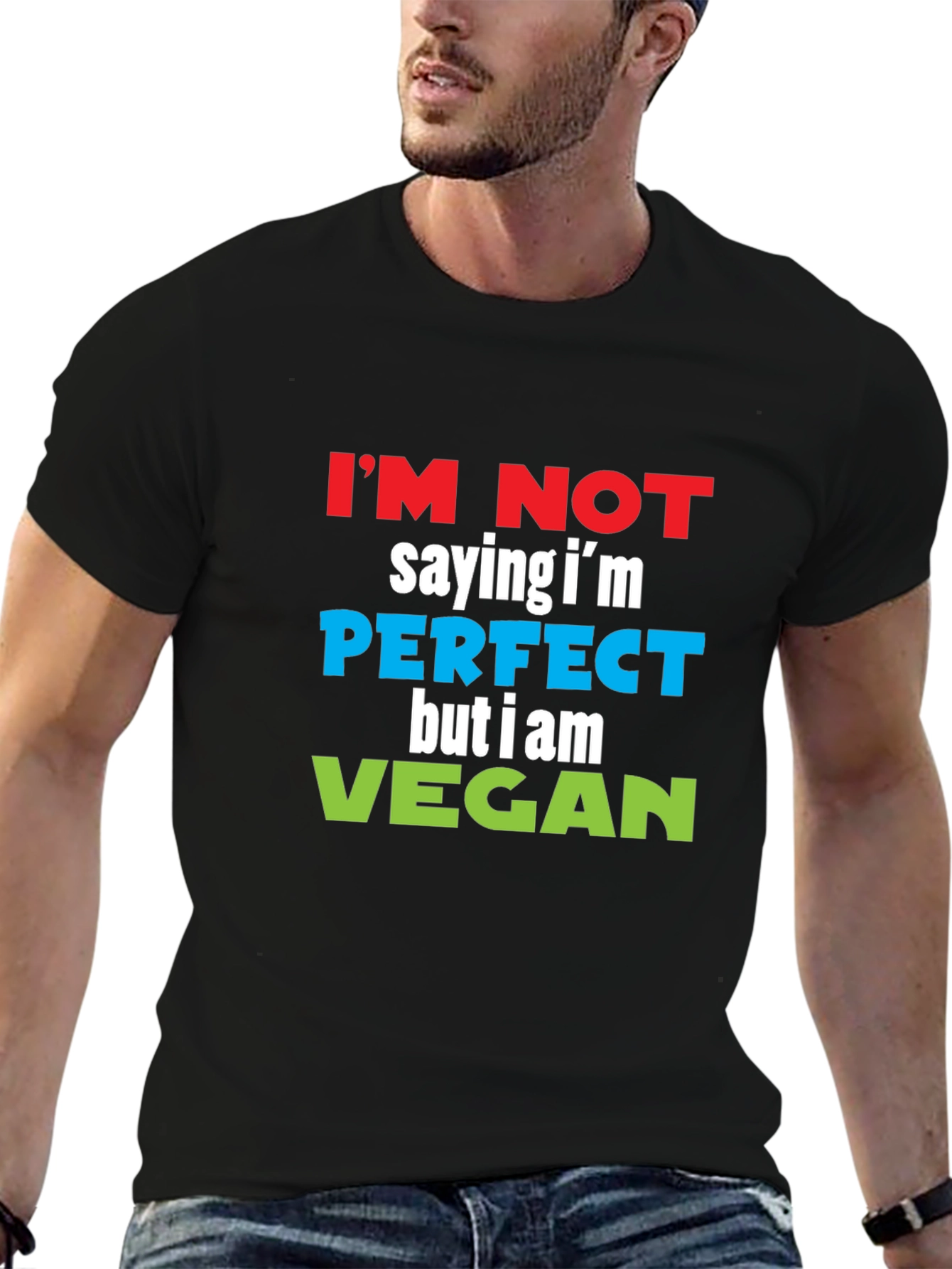 Vegan Slogan T-Shirt - Perfect But Vegan!