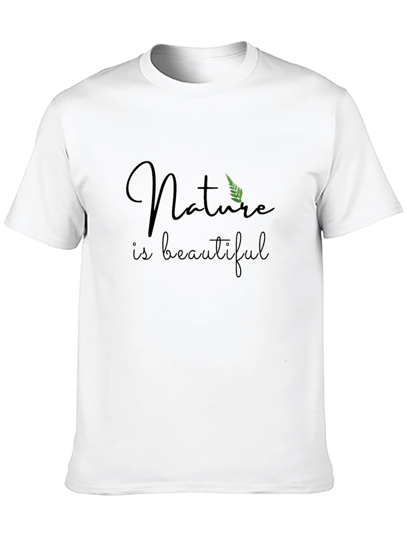 Nature is Beautiful Black T-Shirt