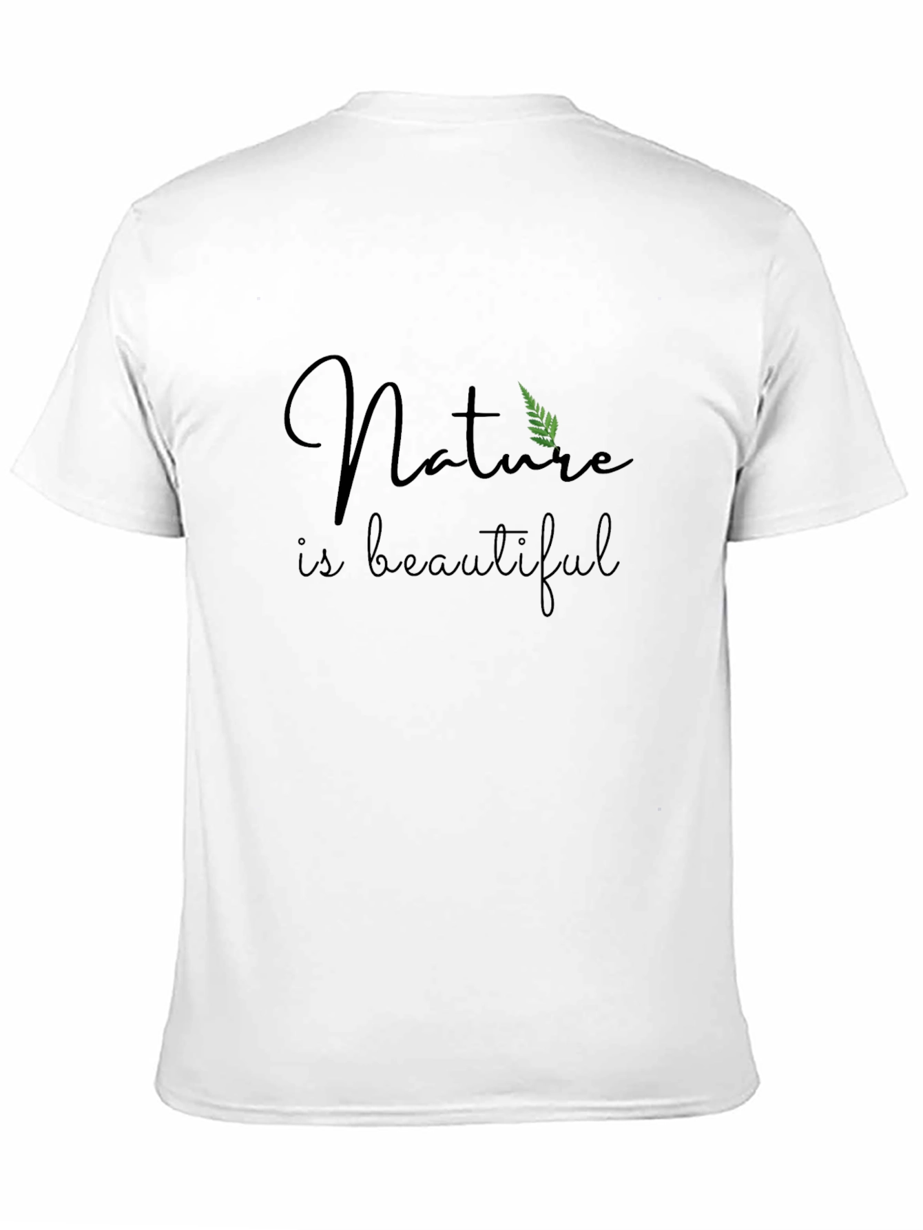 Nature is Beautiful Black T-Shirt