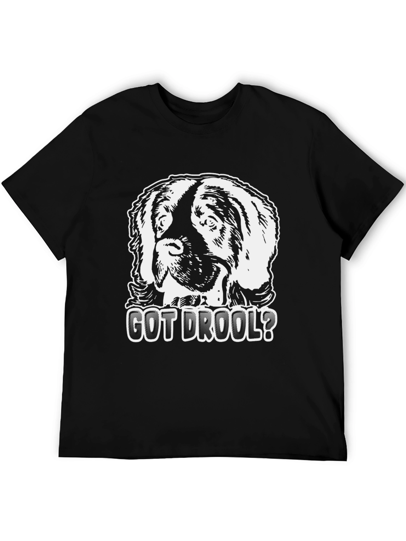 Got Drool? Dog Graphic T-Shirt - Black