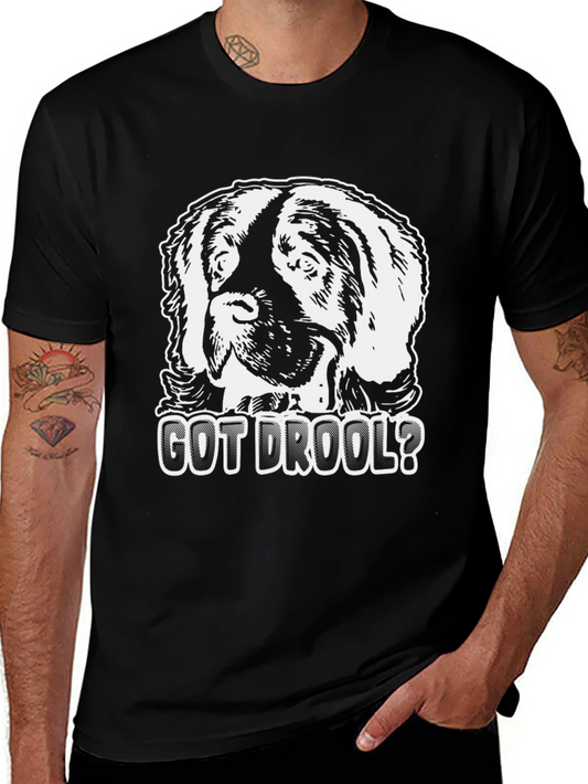 Got Drool? Dog Graphic T-Shirt - Black