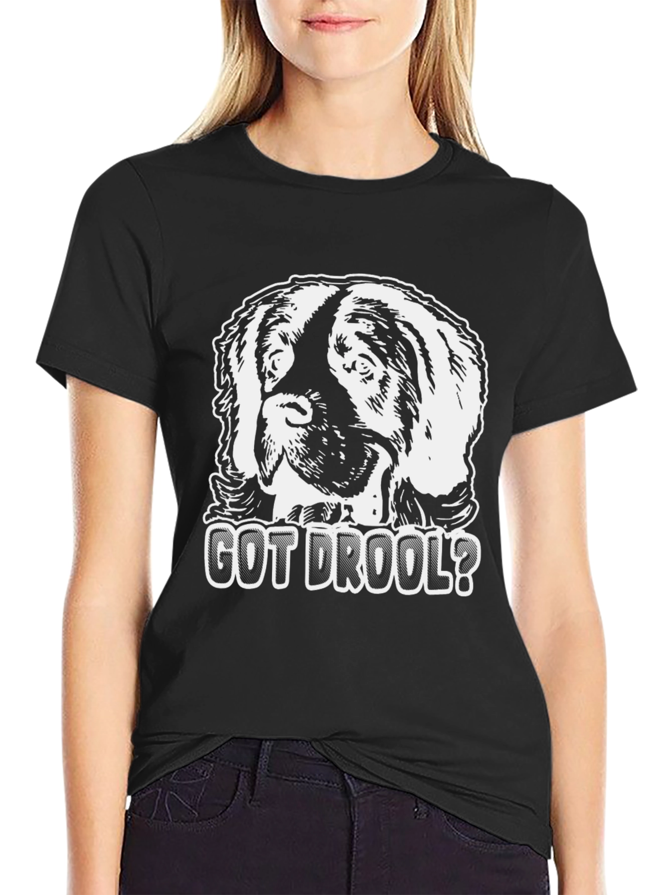 Got Drool? Dog Graphic T-Shirt - Black