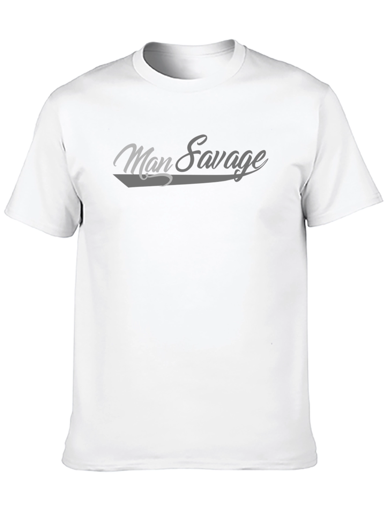 Man Savage Graphic Tee - Stylish Cotton T-Shirt