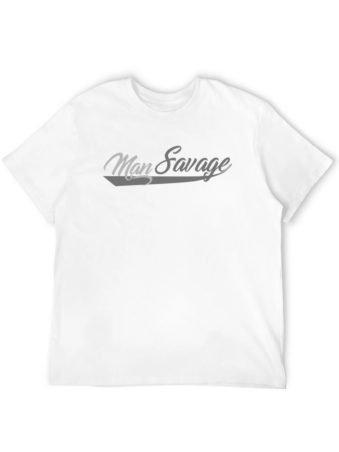 Man Savage Graphic Tee - Stylish Cotton T-Shirt