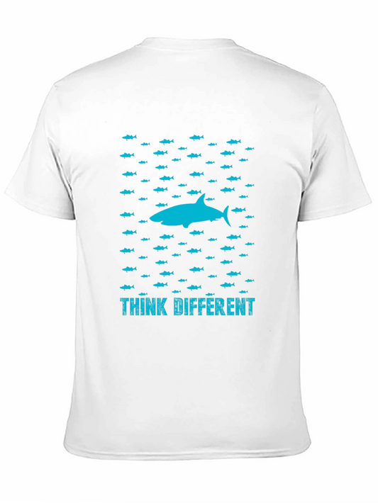 Think Different Shark Graphic T-Shirt