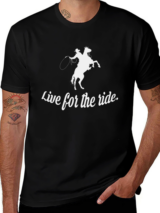 Live for the Ride Black Graphic Tee
