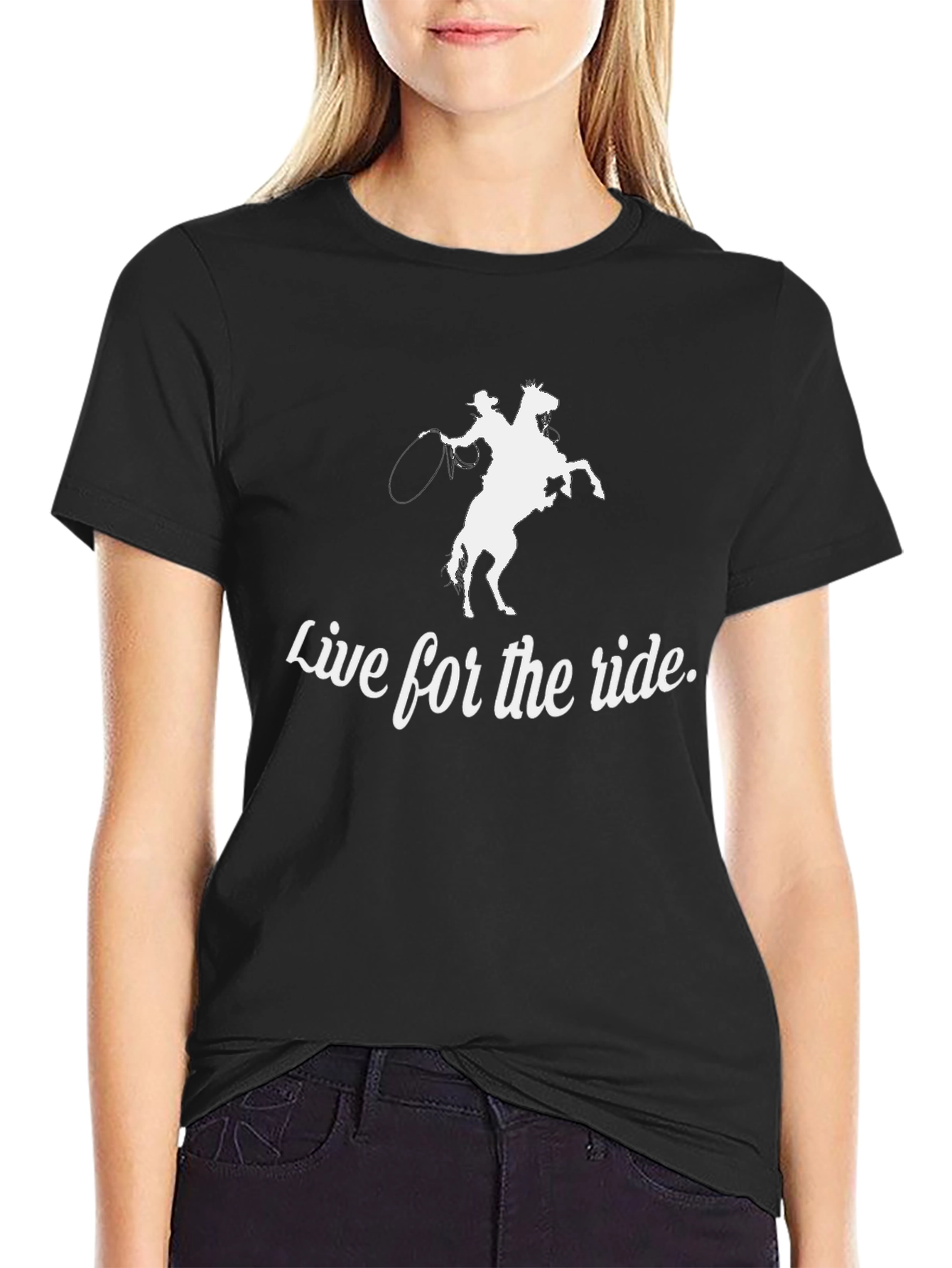Live for the Ride Black Graphic Tee