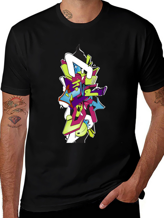 Graffiti Style Graphic Tee - Modern Streetwear