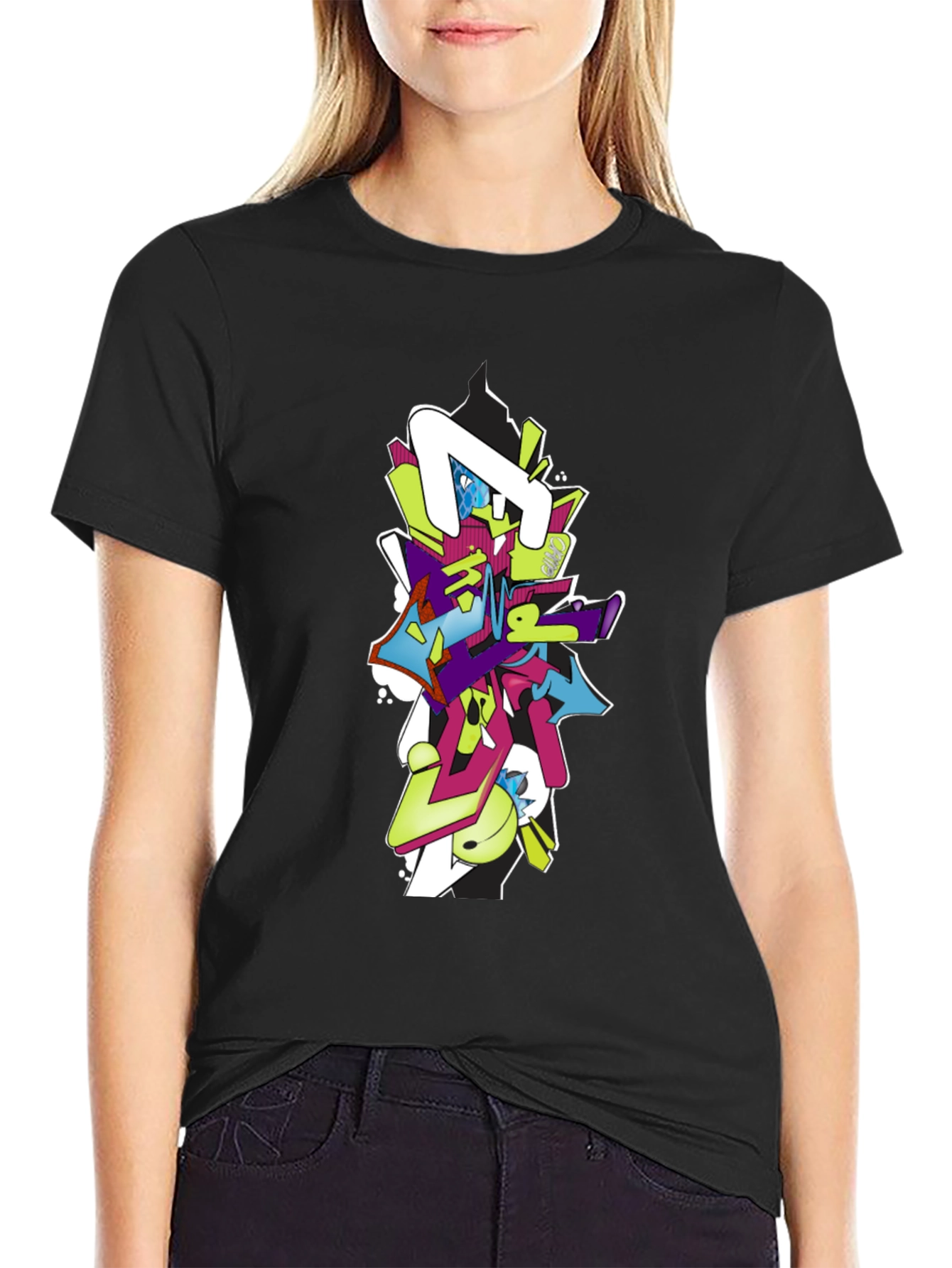 Graffiti Style Graphic Tee - Modern Streetwear