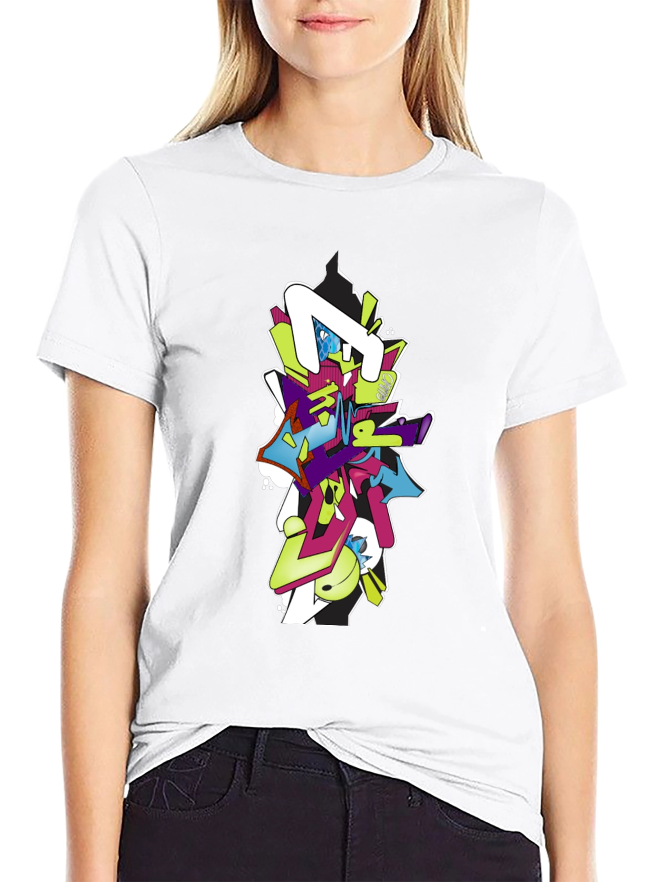 Graffiti Style Graphic Tee - Modern Streetwear