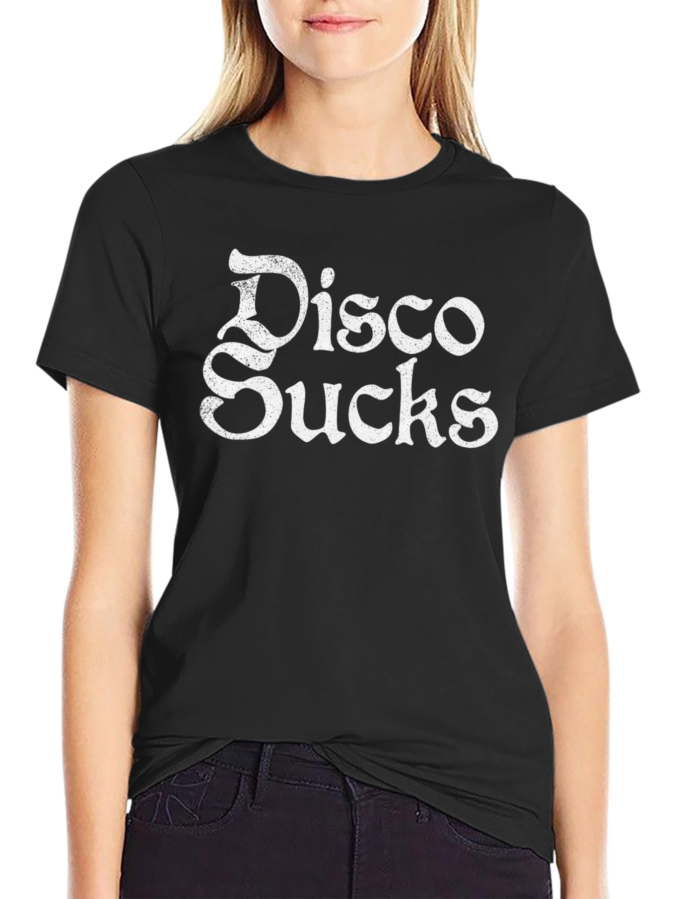 Disco Sucks Graphic T-Shirt - Retro Anti-Disco Tee