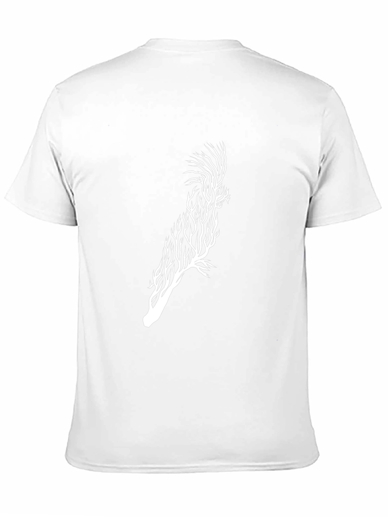 Abstract Tree-Bird Graphic Tee