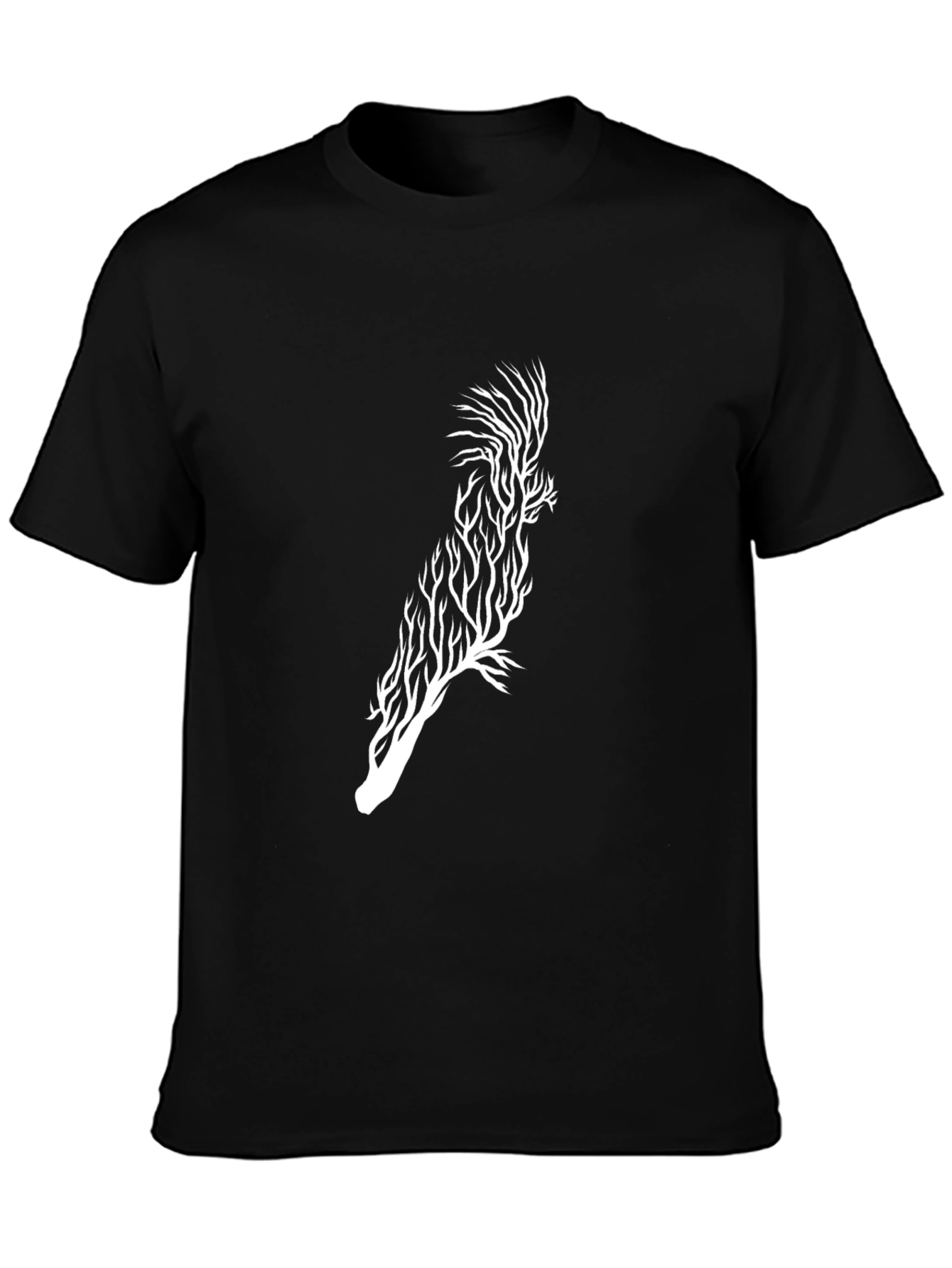 Abstract Tree-Bird Graphic Tee