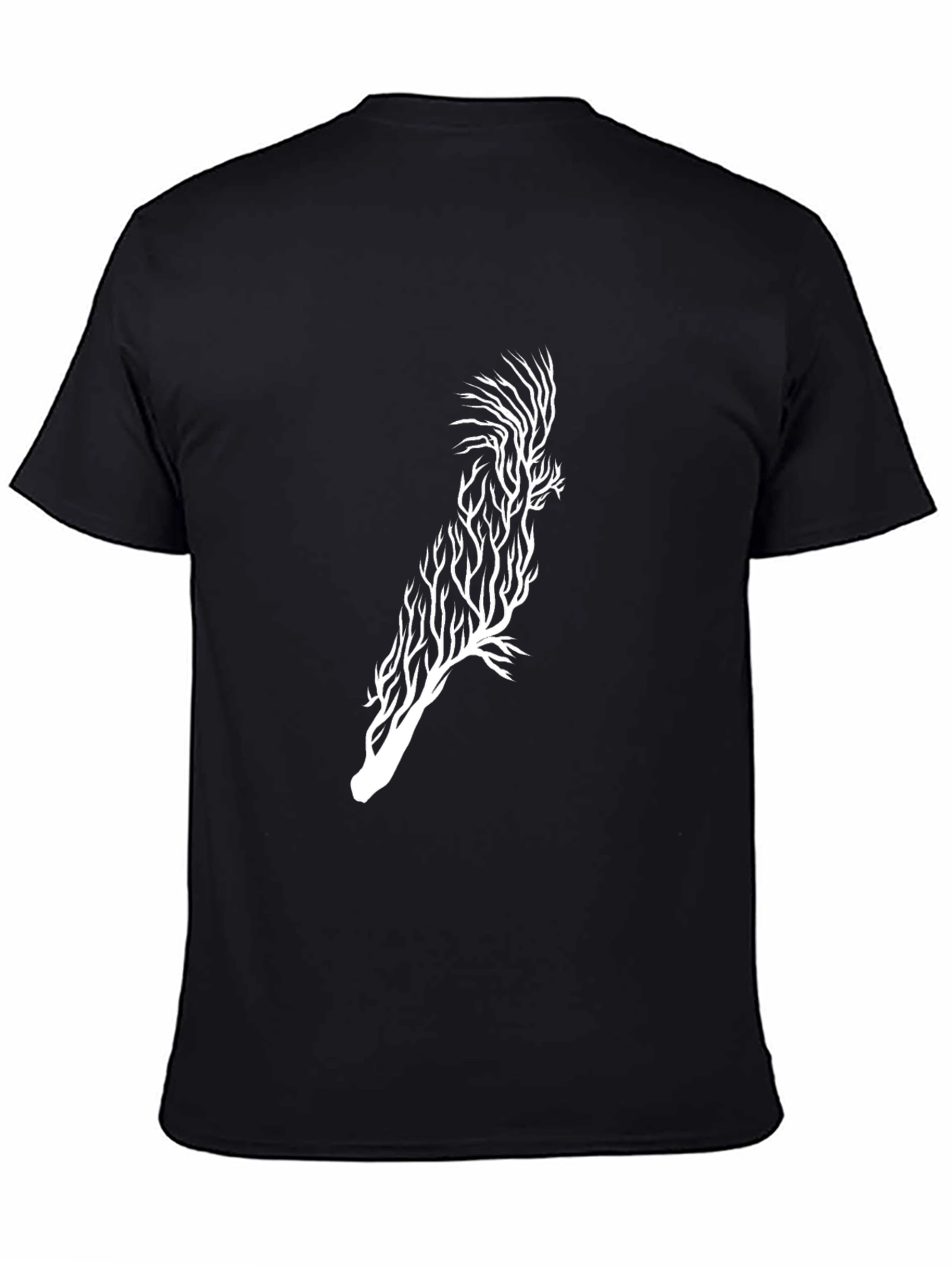 Abstract Tree-Bird Graphic Tee