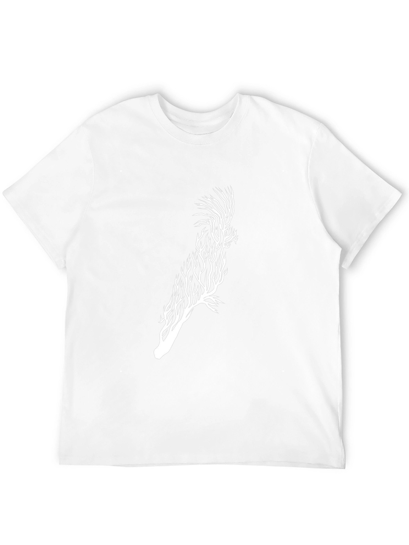 Abstract Tree-Bird Graphic Tee