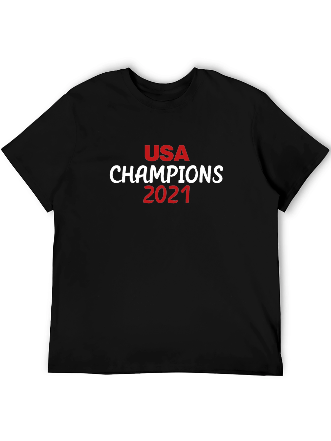 USA Champions 2021 Black T-Shirt