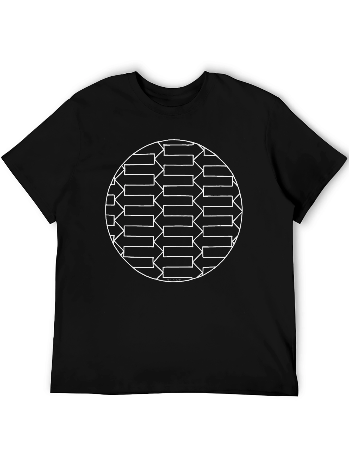 Geometric Arrow Circle Graphic T-Shirt