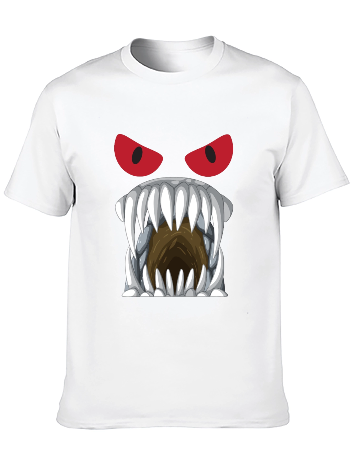 Monster Face Graphic Tee - Black