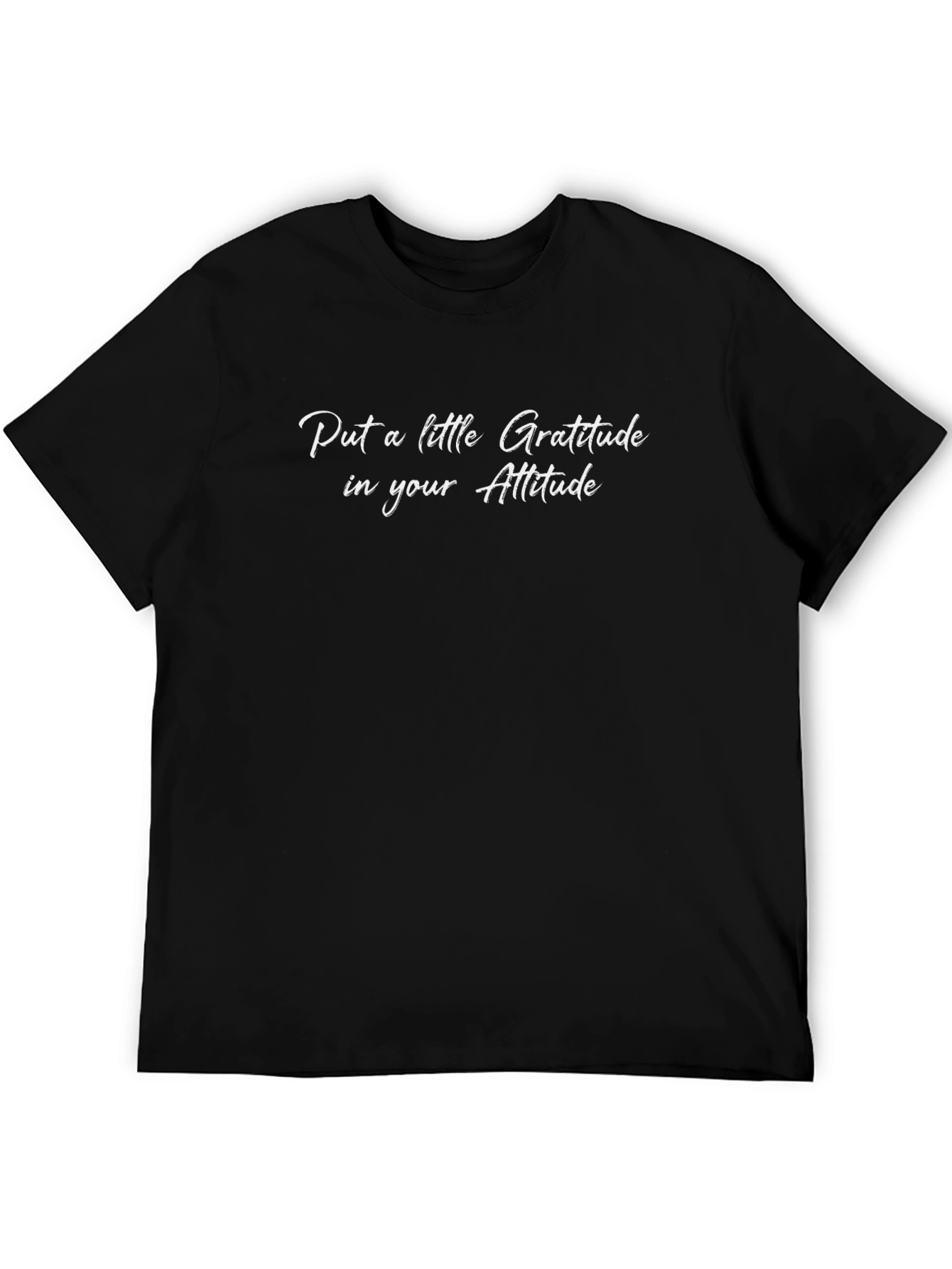 Gratitude Attitude Black T-Shirt