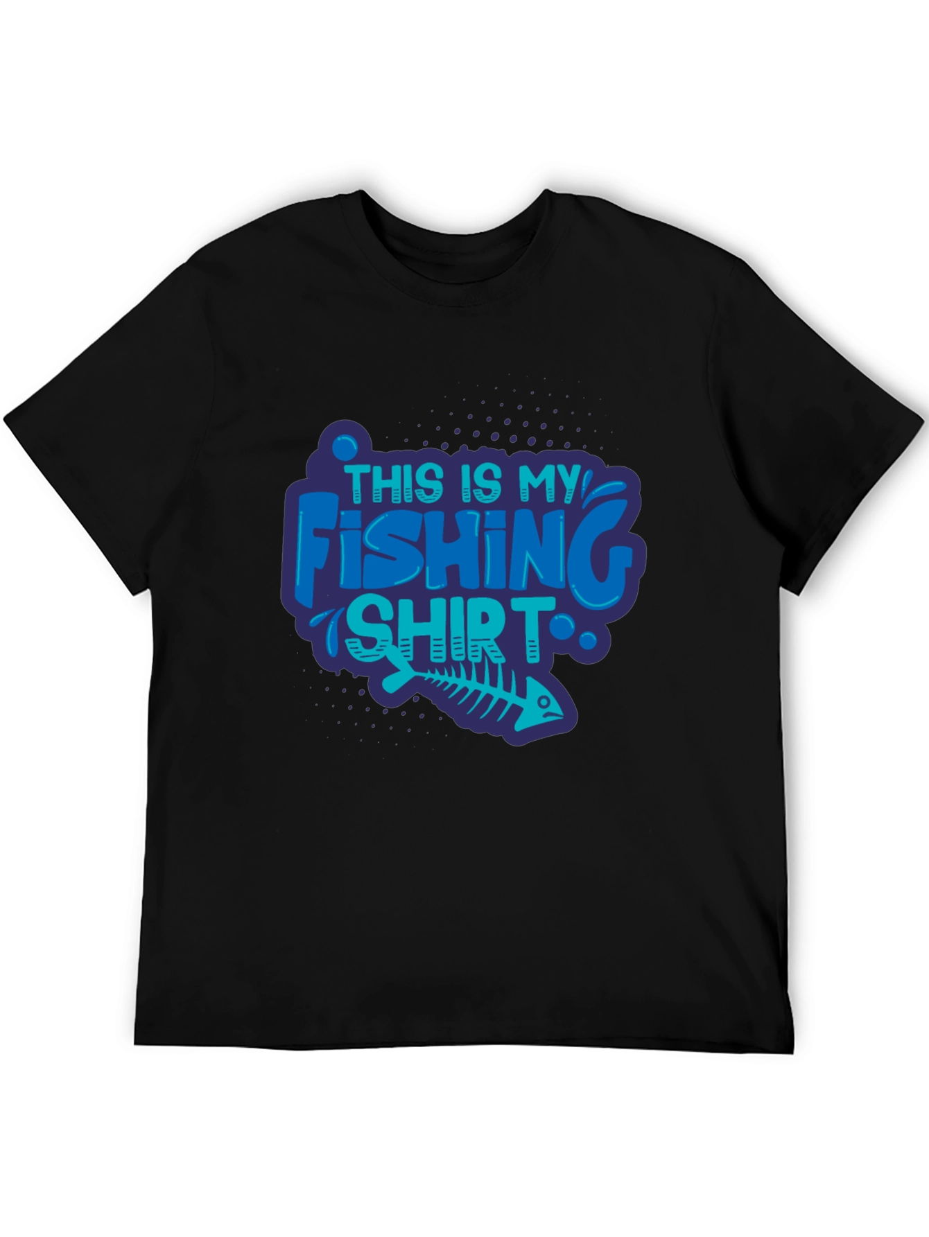 Fishing Shirt - Mens Black Tee
