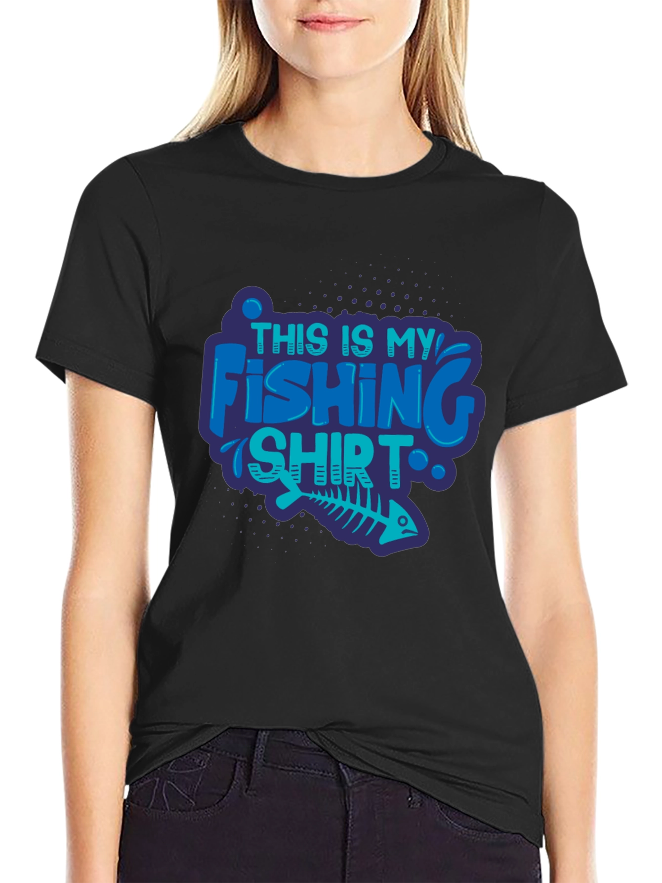 Fishing Shirt - Mens Black Tee