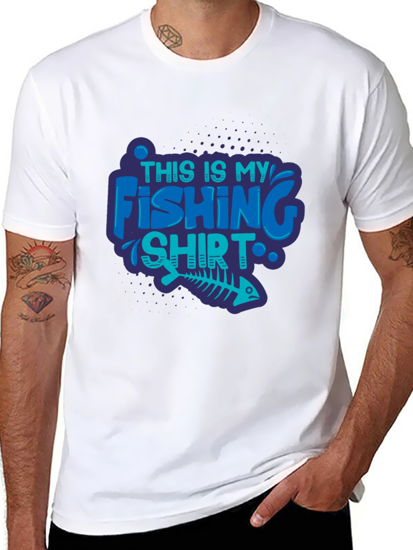 Fishing Shirt - Mens Black Tee
