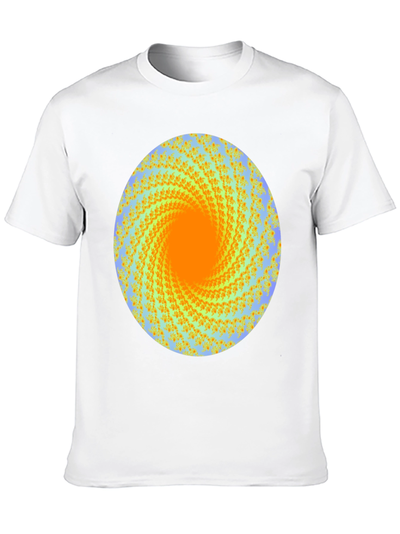 Abstract Swirl Graphic Print Crew Neck T-Shirt