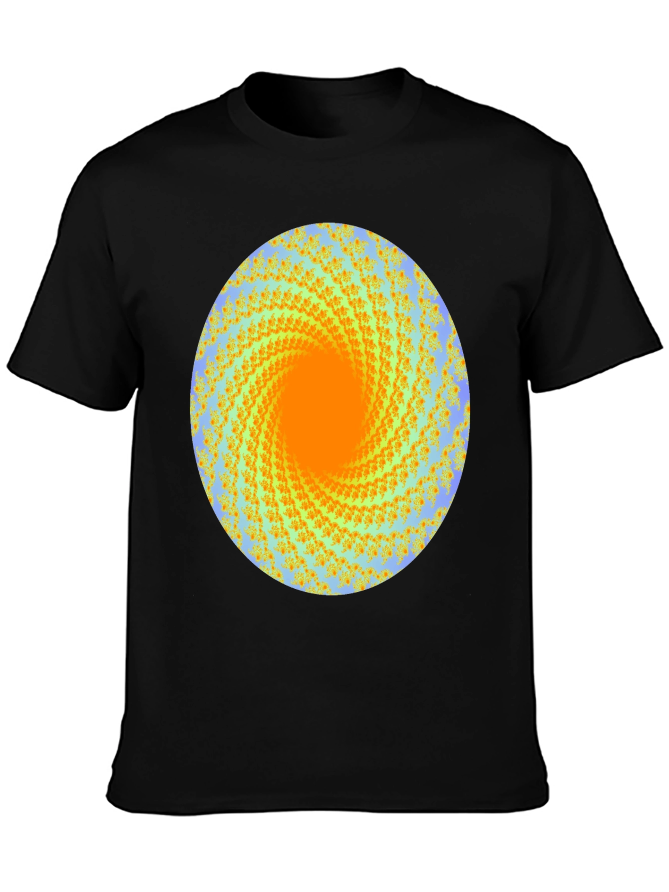 Abstract Swirl Graphic Print Crew Neck T-Shirt