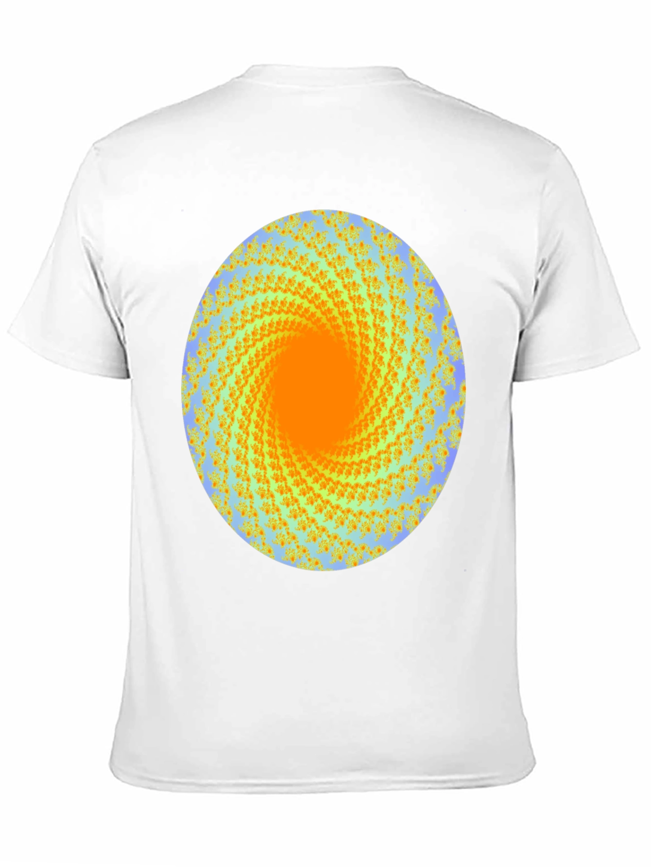 Abstract Swirl Graphic Print Crew Neck T-Shirt