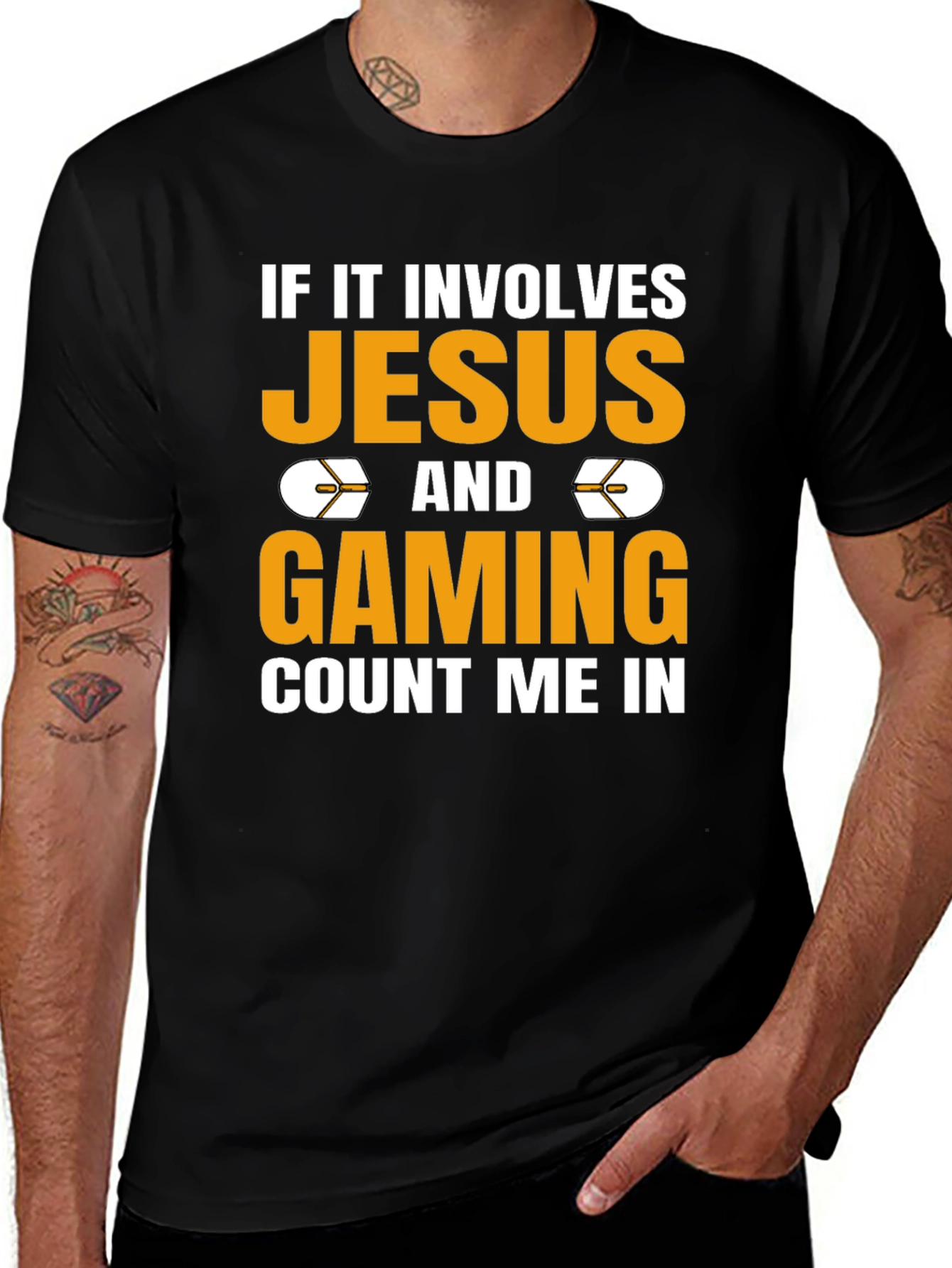 Jesus and Gaming T-Shirt - Count Me In